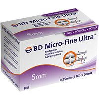 BD Micro-Fine Ultra 0,25x5mm 31G 100Stck  09372861