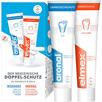 ARONAL/ELMEX Doppelschutz Zahnpasta 2x75ml  09427496