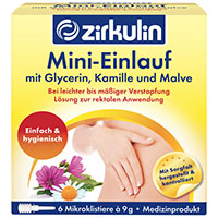 ZIRKULIN Mini-Einlauf mit Glyzerin Klistiere 6X9 g  11544312