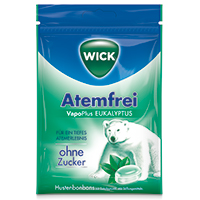 WICK Atemfrei Eukalyptus Bonbons o.Zucker 72 g  12595300