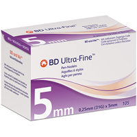 BD Ultra-Fine 0,25x5mm Pennadeln 105 Stck  14046744