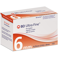 BD Ultra-Fine 0,25x6mm Pennadeln 105 Stck  14046750